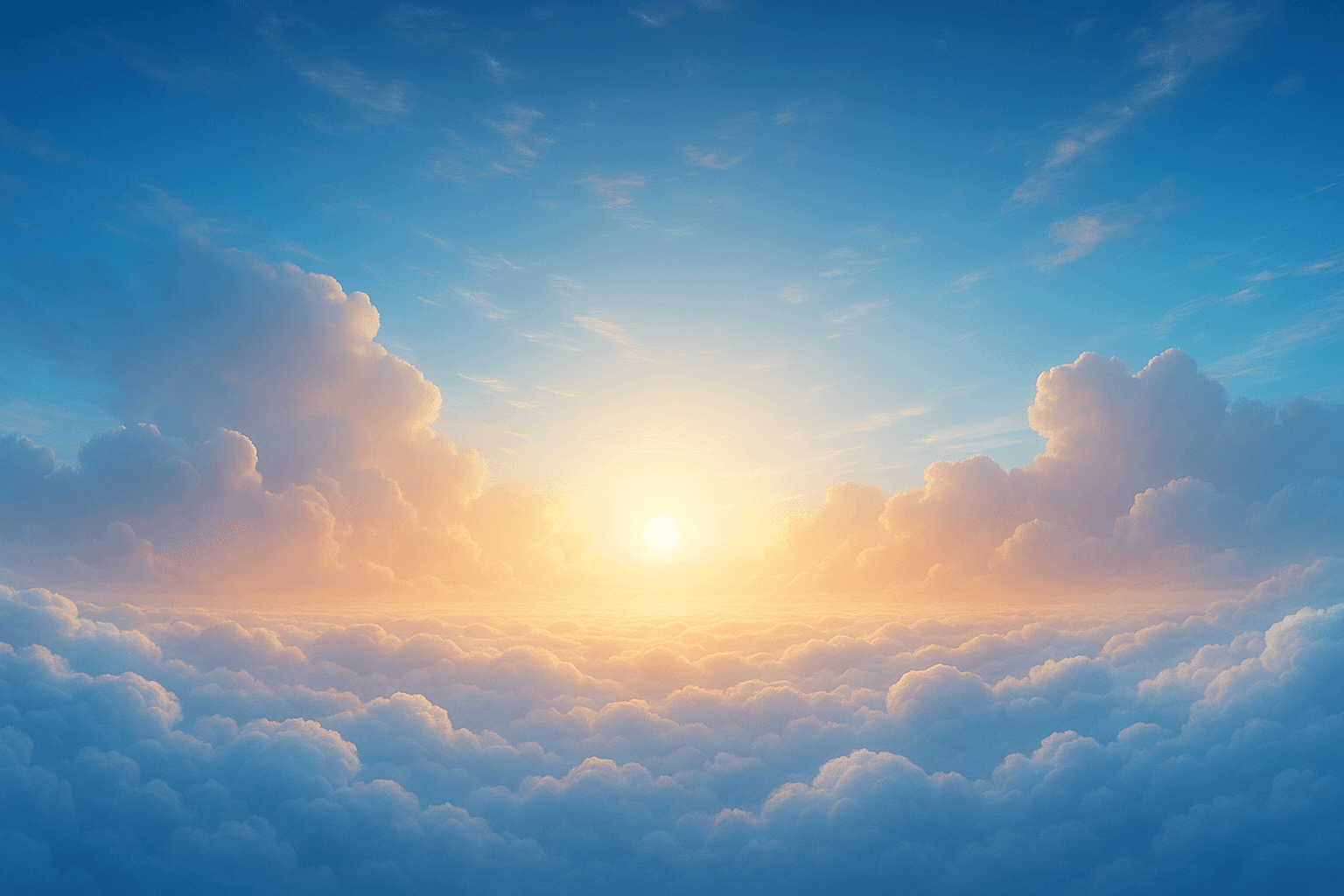 Heavenly clouds background